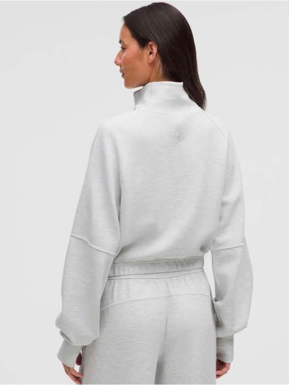 Lululemon Scuba Cropped Funnel-Neck Half Zip *Waffle, like new ($138)! - Picture 2 of 4